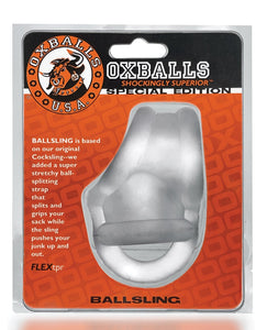Oxballs Ballsling Ball Split Sling - Clear Ice | Lavish Sex Toys