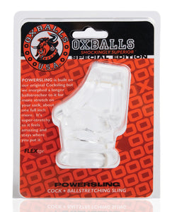 Oxballs Powerballs Cocksling & Ball Stretcher - Clear