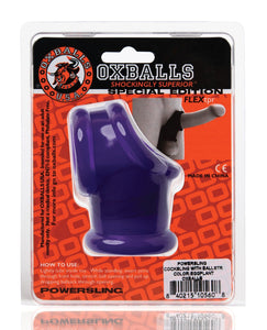 Oxballs Powerballs Cocksling & Ball Stretcher - Eggplant