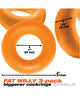 Oxballs Fat Willy 3 Pack Jumbo Cock Rings - Orange | Lavish Sex Toys