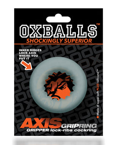 Oxballs  Axis Rib Griphold Cockring - Clear Ice | Lavish Sex Toys