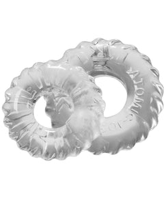 Oxballs TruckT Cock & Ball Ring - Clear Pack of 2