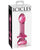 Icicles No. 82 Hand Blown Glass Butt Plug - Ribbed/Pink