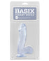 Basix Rubber Works 6.5" Dong w/Suction Cup - Clear