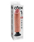 King Cock 10" Vibrating Cock - Flesh