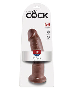 King Cock 9" Cock - Brown