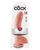 King Cock 9" Cock w/Balls - Flesh