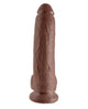 King Cock 9" Cock w/Balls - Brown