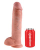 King Cock 11" Cock w/Balls - Flesh