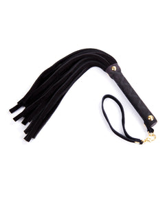 Plesur Mini Leather Flogger - Black | Lavish Sex Toys