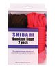 Plesur Cotton Shibari Bondage Rope 2 Pack - Black/Red | Lavish Sex Toys