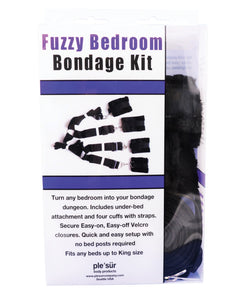 Plesur Fuzzy Bedroom Bondage Kit - Black | Lavish Sex Toys