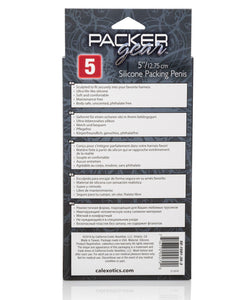 Packer Gear 5" Silicone Packing Penis - Black