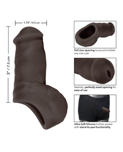Packer Gear Ultra-Soft Silicone STP - Black | Lavish Sex Toys