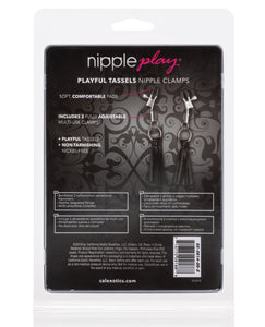 Nipple Play Playful Tassels Nipple Clamps - Black