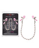 Nipple Play Crystal Chain Nipple Clamps - Pink | Lavish Sex Toys