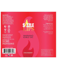 Sizzle Lips Warming Gel - 4.2 oz Bottle Strawberry