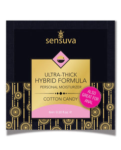 Sensuva Ultra Thick Hybrid Personal Moisturizer Single Use Packet - 6 ml Cotton Candy