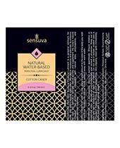 Sensuva Natural Water Based Personal Moisturizer Single Use Packet - 6 ml Cotton Candy