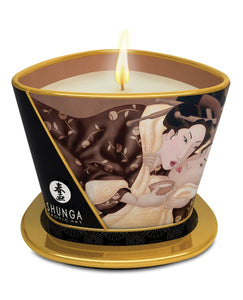 Shunga Massage Candle Excitation - 5.7 oz Intoxicating Chocolate
