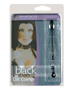 Spartacus Black Beaded Clit Clamps
