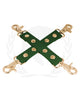 Spartacus PU Hog Tie w/Gold Hardware - Green