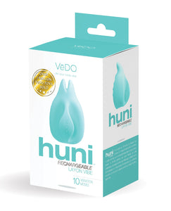 VeDO Huni Rechargeable Finger Vibe - Tease Me Turquoise | Lavish Sex Toys