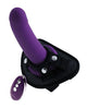 VeDo Strapped Rechargeable Vibrating Strap On - Deep Purple