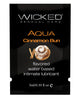 Wicked Sensual Care Aqua Water Based Lubricant - .1 oz Cinnamon Bun