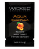 Wicked Sensual Care Water Based Lubricant - .1 oz Sweet Peach