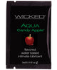 Wicked Sensual Care Aqua Waterbased Lubricant - .1 oz Candy Apple