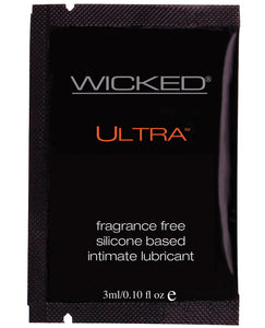 Wicked Sensual Care Ultra Silicone Based Lubricant - .1 oz Fragrance Free