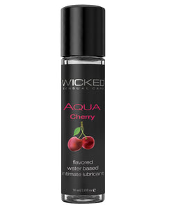 Wicked Sensual Care Aqua Waterbased Lubricant - 1 oz Cherry