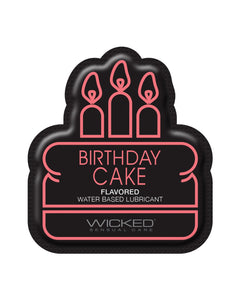 Wicked Sensual Care Water Based Lubricant - .1 oz Birthday Cake | Lavish Sex Toys