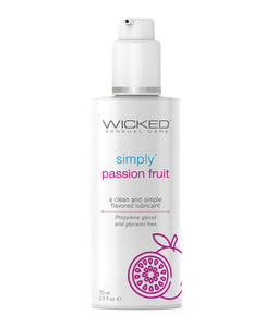 Wicked Sensual Care Simply Water Based Lubricant - 2.3 oz Passion Fruit | Lavish Sex Toys