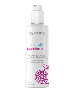 Wicked Sensual Care Simply Water Based Lubricant - 4 oz Passion Fruit | Lavish Sex Toys