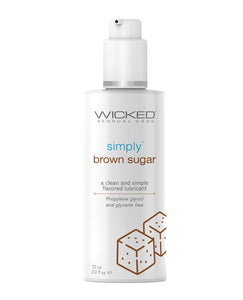 Wicked Sensual Care Simply Water Based Lubricant - 2.3 oz Brown Sugar | Lavish Sex Toys