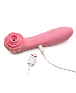 Inmi Bloomgasm Passion Petals 10X Silicone Suction Rose Vibrator - Pink | Lavish Sex Toys