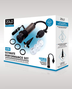ZOLO 6 pc Ultimate Performance Set - Black | Lavish Sex Toys